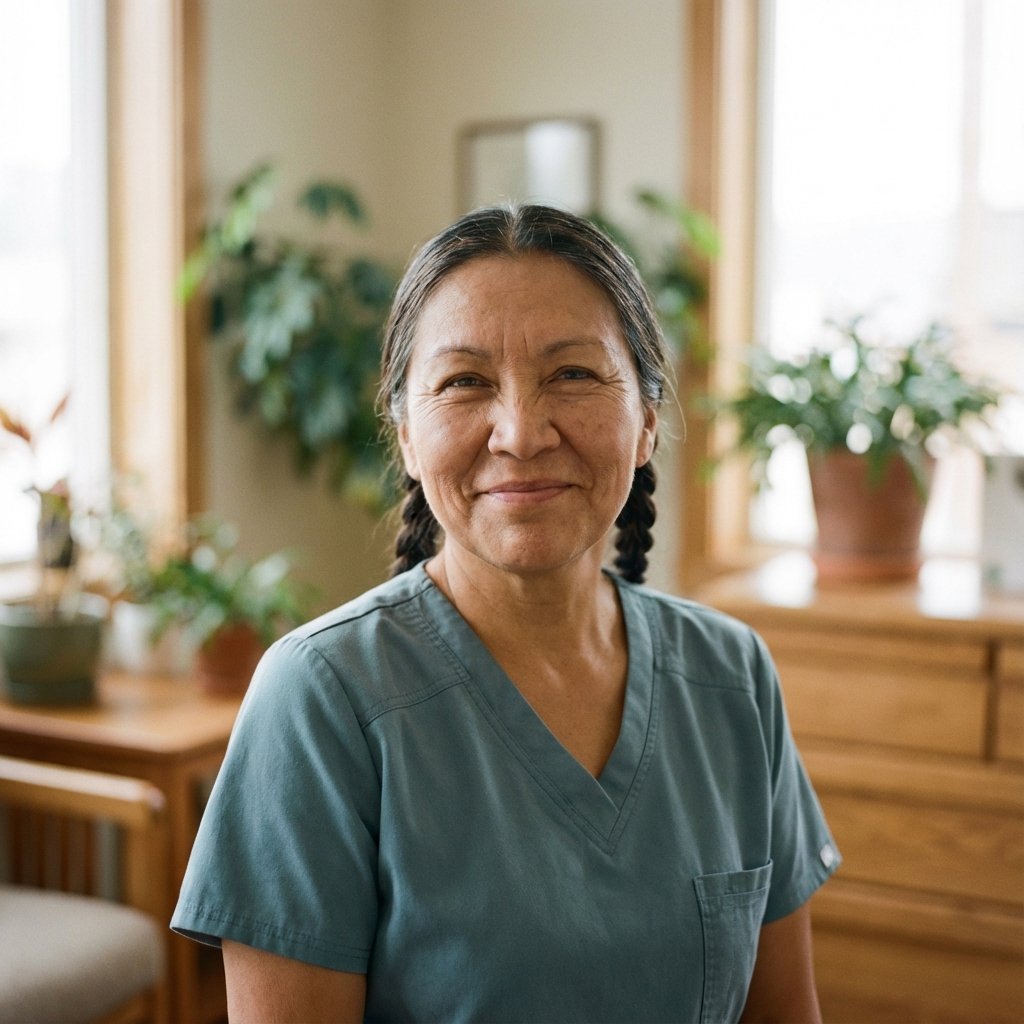 Nurse Sarah at home