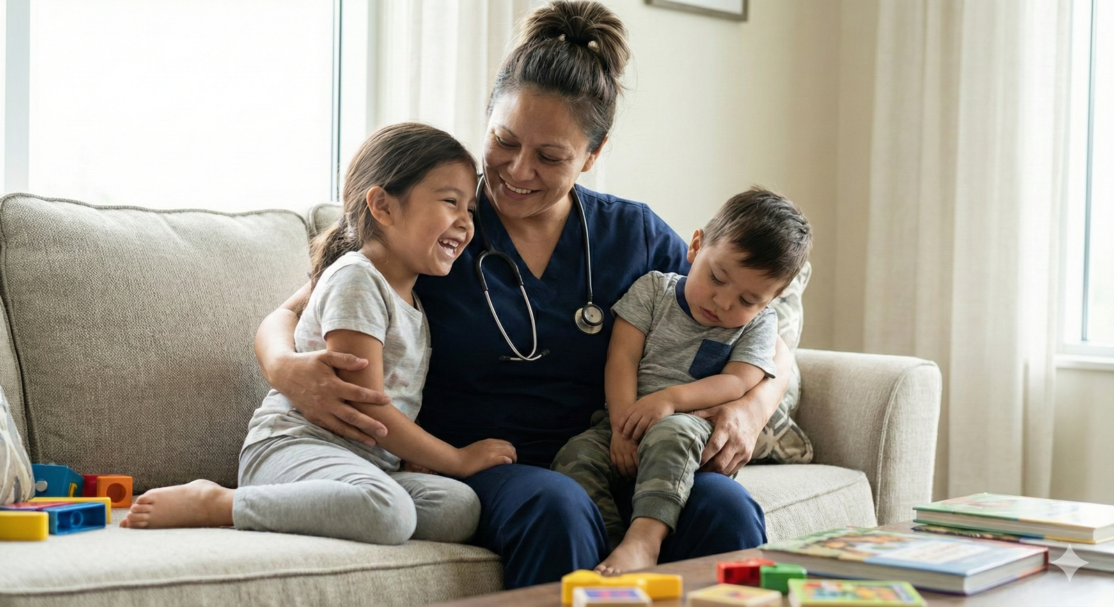 Nurse Sarah with community
